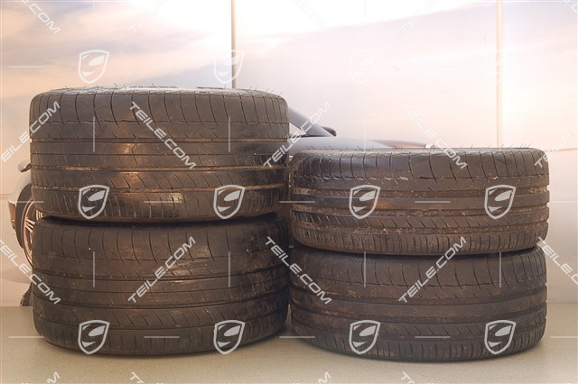 19" Komplet kół letnich TURBO II, felgi 8J x 19 ET57 + 11J x 19 ET67 + NOWE opony letnie 235/35 ZR19 + 295/30 ZR19