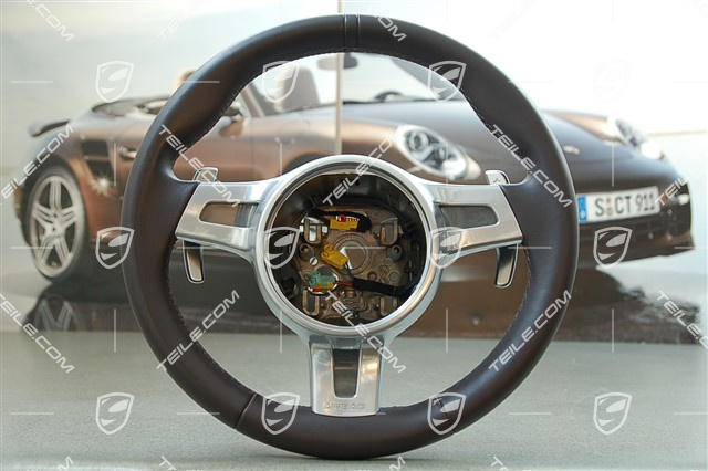 Sportlenkrad PDK mit Paddle, Sport Chrono, Leder cocoa Sportlenkrad PDK mit Paddle, Sport Chrono, Leder cocoa