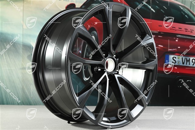 19" Felgensatz Macan Design, 8,5J x 19 ET21 + 9J x 19 ET21, schwarz seidenmatt