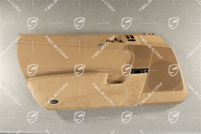 Tapicerka drzwi, skóra, piaskowy beż, L