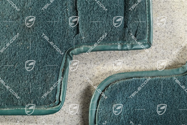 Komplet dywaników podłogowych, zielone