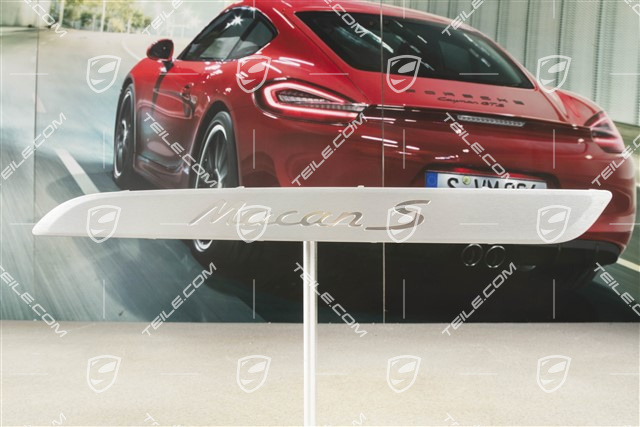 Einstiegleiste, Aluminium, Schriftzug "Macan S" Vorn, L
