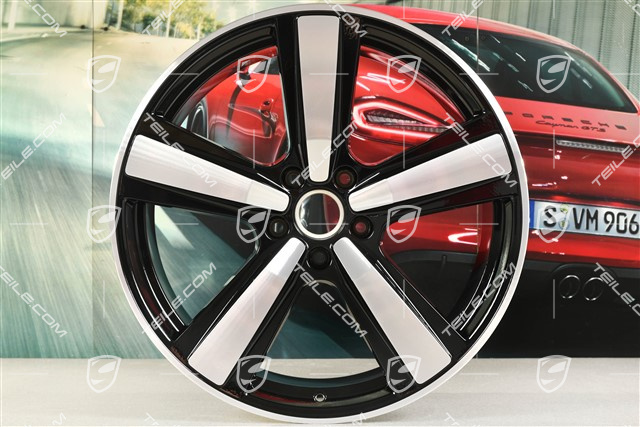 22" Felge Cayenne Exclusive Design Sport, 11,5J x 22 ET52, schwarz hochglanz