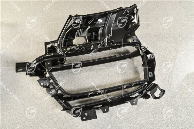 Front bumper side ventilation grille, Black matte, R