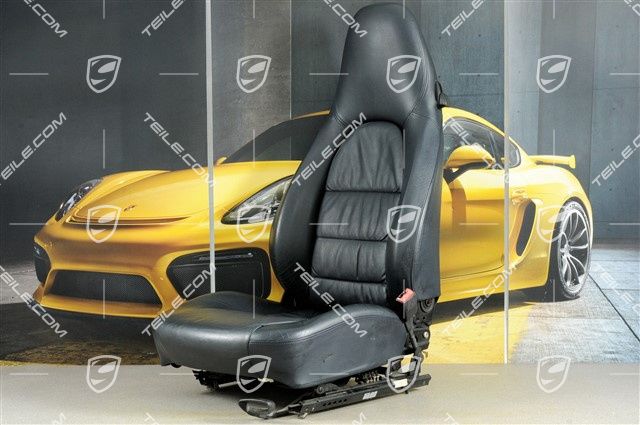 Sitz, manual einstellbar, heizung, Leder, Metropolblau, Raffleder, beschädigt, R