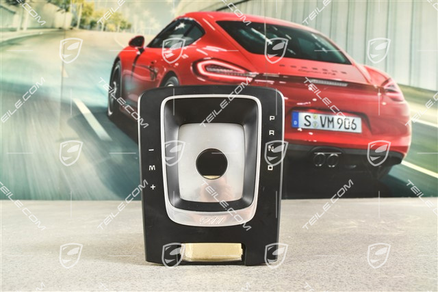 Abdeckung Schaltkulise, PDK-Getriebe, Schwarz / Galvanosilber