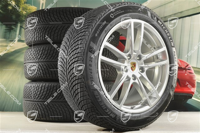 20-inch Cayenne COUPE Sport winter wheel set, rims 9J x 20 ET50 + 10,5J x 20 ET55 + Michelin winter tyres 255/55 R20 + 295/45 R20, with TPMS