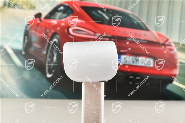 Cover / cap, spare wheel holder on the tailgate, Satin Aluminium