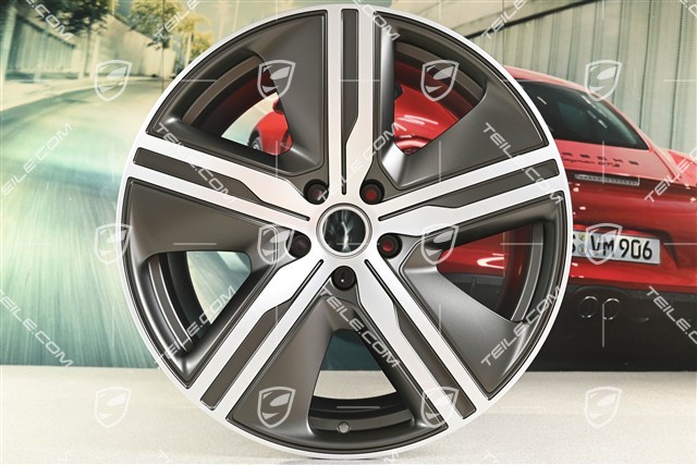 22" Felge Macan Exclusive Design, 11J x 22 ET47, Turbonite, links