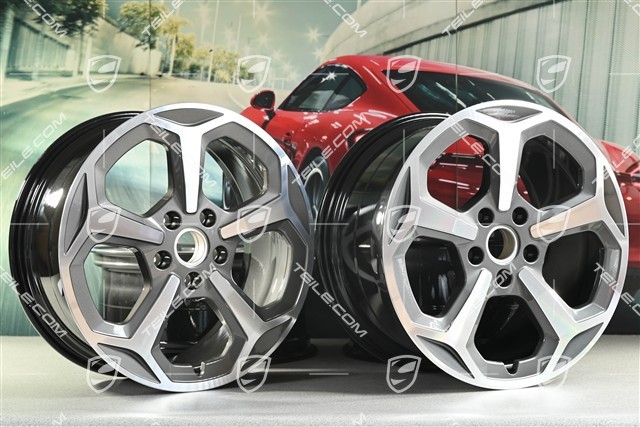 20" Taycan Offroad Design Felgensatz, 9J x 20 ET54 + 11J x 20 ET60
