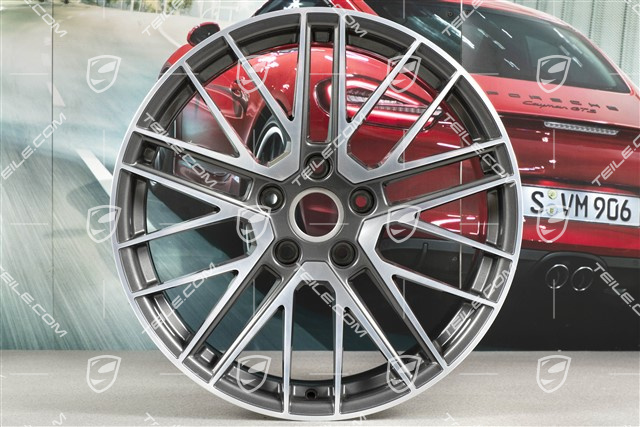 20+21" Komplet felg Turbo V, felgi: przednie 9J x 20 ET41 + tylne 11,5J x 21 ET67