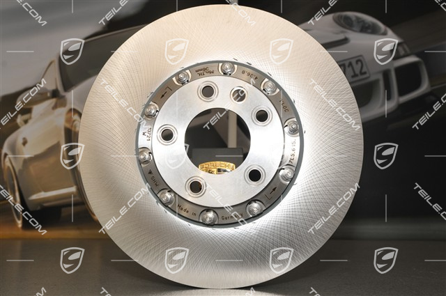 Brake disc, 19-inch, ventilated, red lacquered, L