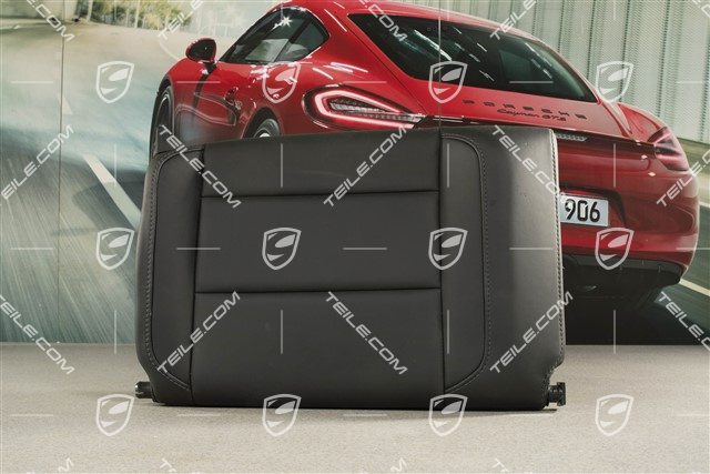 Cabrio, Notsitzrückenlehne, Leder, Schwarz, R