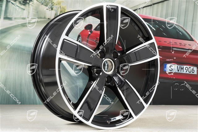 22-inch wheel rim, Sport Classic, 10J x 22 ET48, Jet Black Metallic