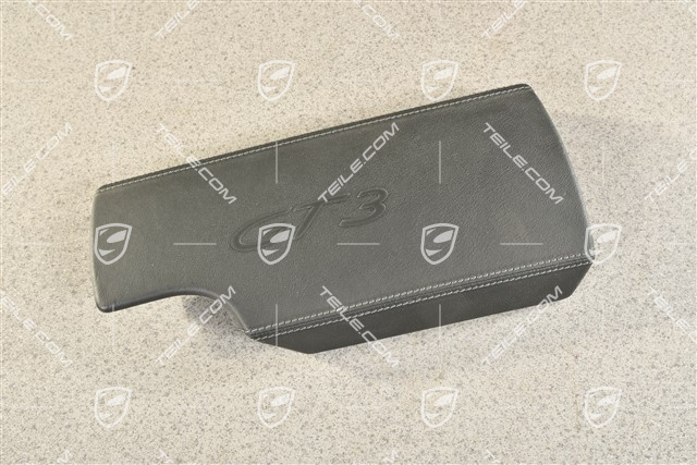 Lid outer, Leather, Black, GT3