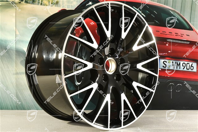 21" Felga Panamera Exclusiv Design, 11,5J x 21 ET69, czarny wysoki połysk