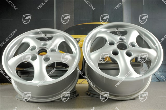 17-inch Carrera wheel set, 7J x 17 ET55 + 8,5J x 17 ET50