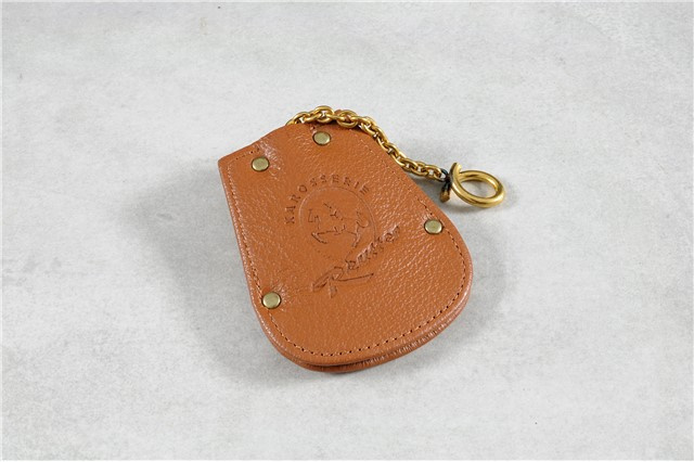 Key case, REUTTER logo + Porsche crest, leather