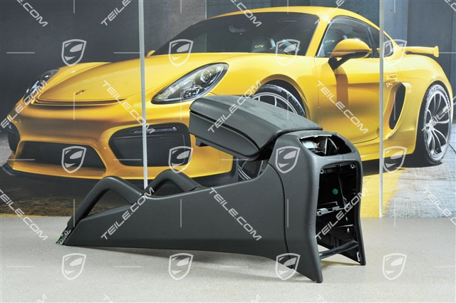 Mittelkonsole GTS, vorn, Alcantara, Schwarz