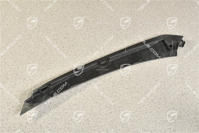 Lamelka / blenda kratki zderzaka, górna, czarny mat, Turbo, R