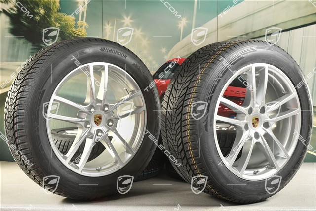 20-inch Cayenne Sport winter wheel set, rims 9J x 20 ET50 + 10,5J x 20 ET64 + Hankook winter tyres 255/55 R20 + 295/45 R20, with TPMS
