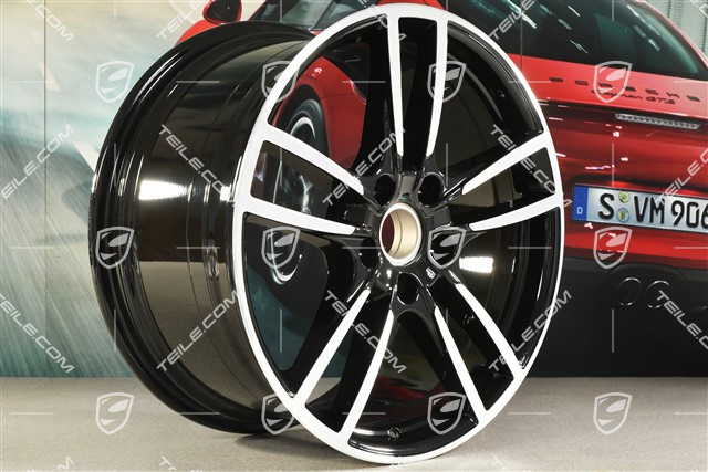 20" felga Cayenne Sport, 10,5J x 20 ET64, czarny wysoki połysk