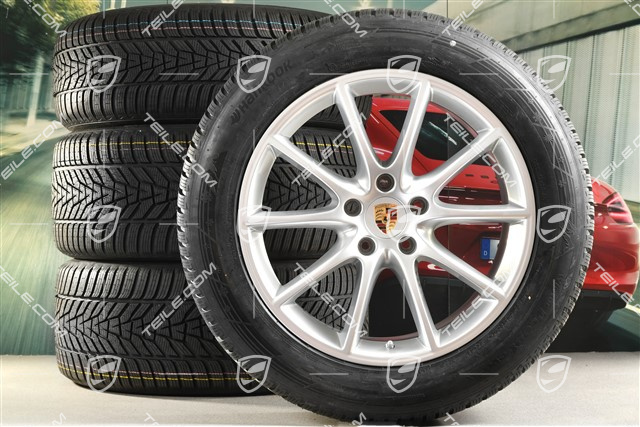 20-inch Cayenne COUPE Design winter wheel set, rims 9J x 20 ET50 + 10,5J x 20 ET55 +  Hankook winter tyres 255/55 R20 + 295/45 R20, with TPMS
