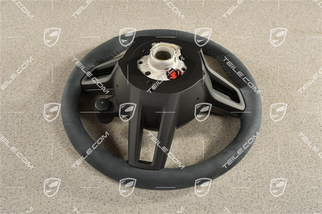 Kierownica sportowa GT Carbon, Sport Chrono Package Plus, podgrzewana, Alcantara Race Tex, czarna