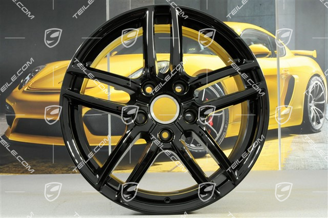19'' Felga Cayenne Turbo IV (Facelift) 8,5 x 19 ET59, czarny wysoki połysk