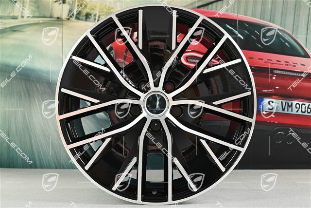 21" Felge "Macan Design", 10,5J x 21 ET 47, schwarz hochglanz