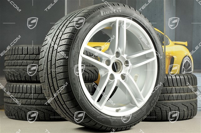 19-inch Carrera winter wheel set, 8,5J x 19 ET54 + 11J x 19 ET69 + NEW Pirelli winter tyres 235/40 R19 + 285/35 R19, with TPMS