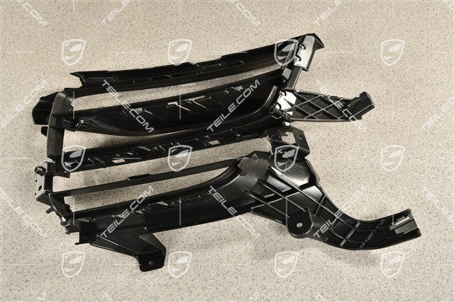 Front bumper, side grille, Black, L
