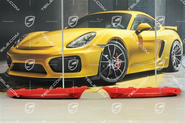 Zderzak tylny DOLNE CZĘŚCI (L+R), z otworami na czujniki parkowania, lakierowane