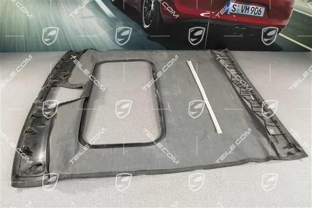 Dachverkleidung, coupé mit Schiebedach, Alcantara, schwarz