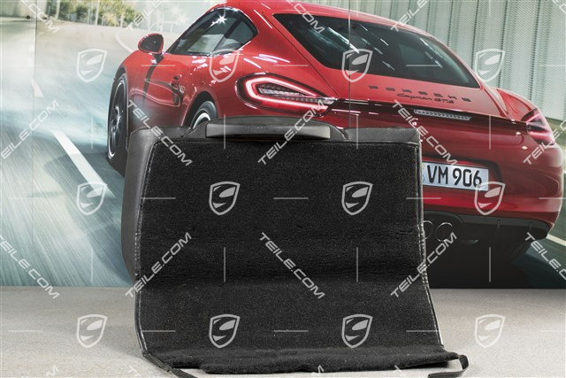 Notsitzrückenlehne / Rücksitz / Rückenlehne, hinten, Kunstleder, schwarz, coupe, L