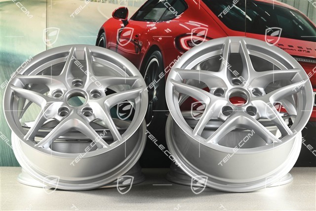 17-inch Boxster III wheel set, front 7J x 17 ET55 + rear 8,5J x 17 ET40