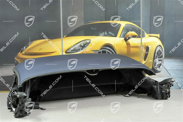 Convertible top, complete, glass window, incl. blue folding top cover