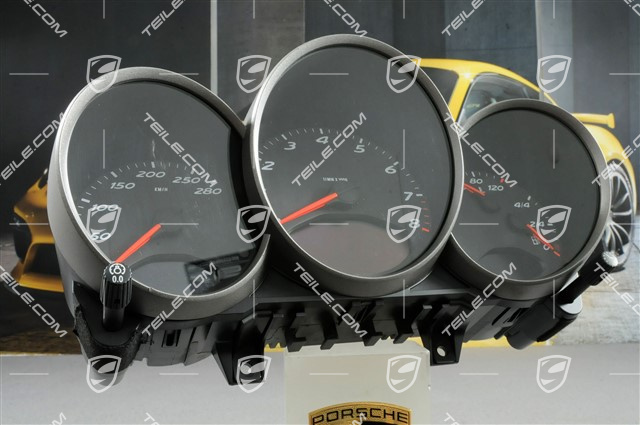 Licznik zintegrowany, kompletny, Vulkangrau, 5-biegów/6-biegów, skrzynia manualna