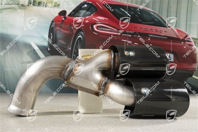 Endrohr, Standard, Schwarz, R