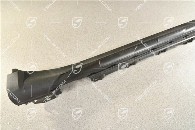 Sill cover moulding, side skirt, Black, R