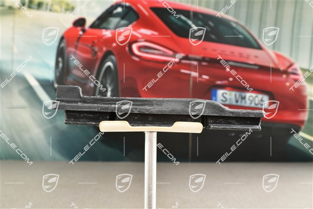 Końcowa część progu, czarna satyna, R