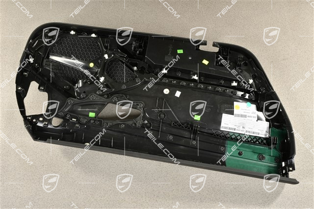 Türverkleidung, Leder Schwarz / Schwarz Alu gebürstet zierleiste, Bose, R