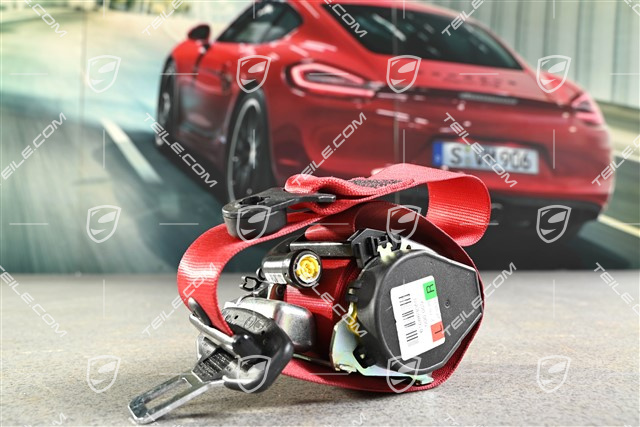 Sicherheitsgurt, Karminrot, L=R