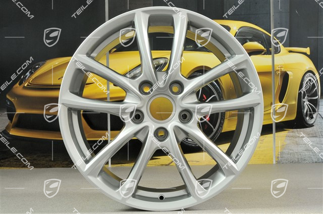 19" Felge Panamera S, 9J x 19 ET64, in Brilliantsilber