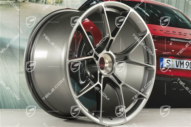 21" felga GT3, 12J x 21 ET45, srebrna dark silver
