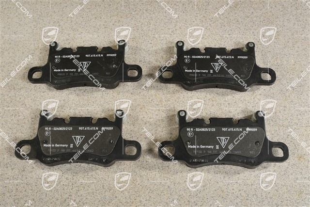 Rear brake pad set, GT3 / GT3 Touring, RACING version, L+R