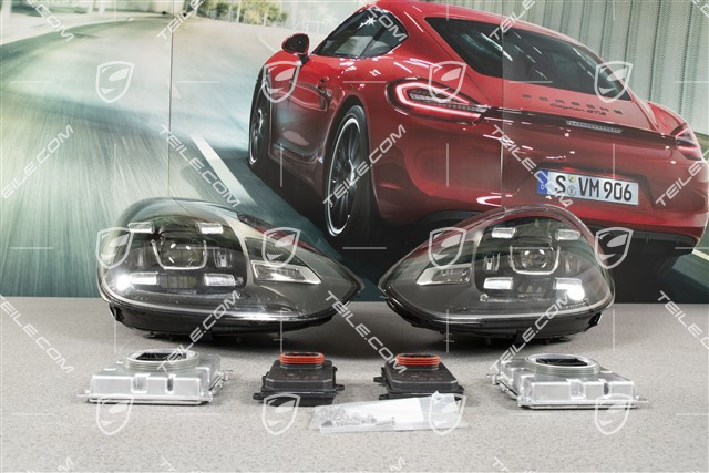 LED-Scheinwerfer + dyn. Kurvenlicht, Schwarz, Satz, L+R