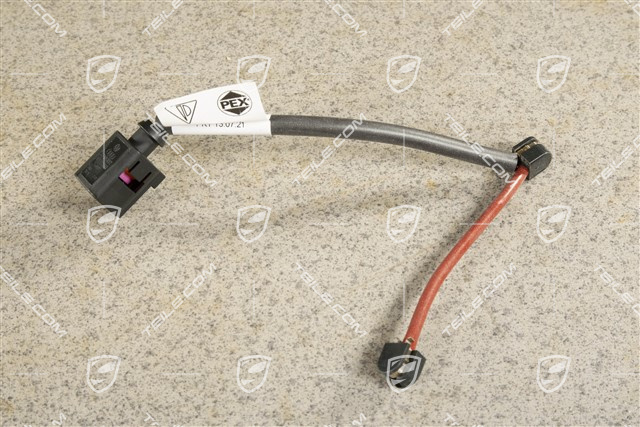 Warnkontakt, Bremssattel Schwarz / Rot lackiert, HA