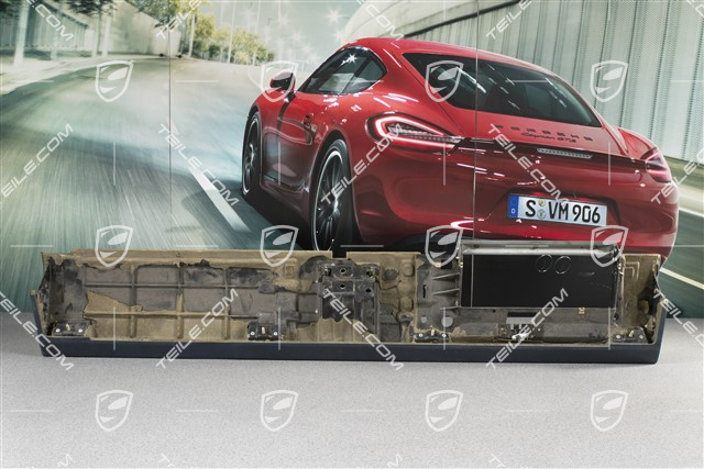 Dashboard lining (console lower part), leatherette, midnight blue