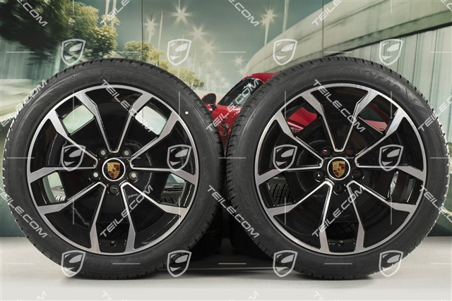 20-inch Turbo Aero Design, winter wheel set, rims 9J x 20 ET54 + 11J x 20 ET60, Goodyear winter tyres 245/45 R20 + 285/40 R20